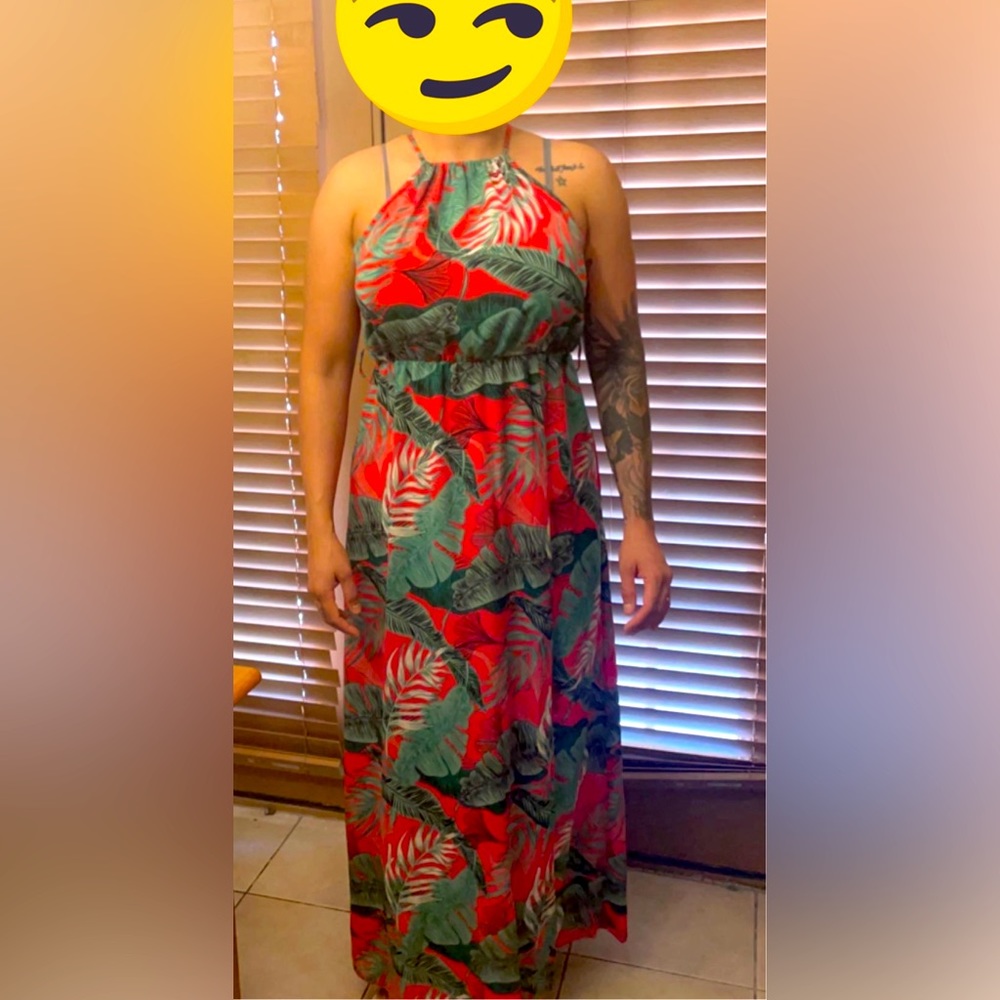 Long summer dress size L super fresh